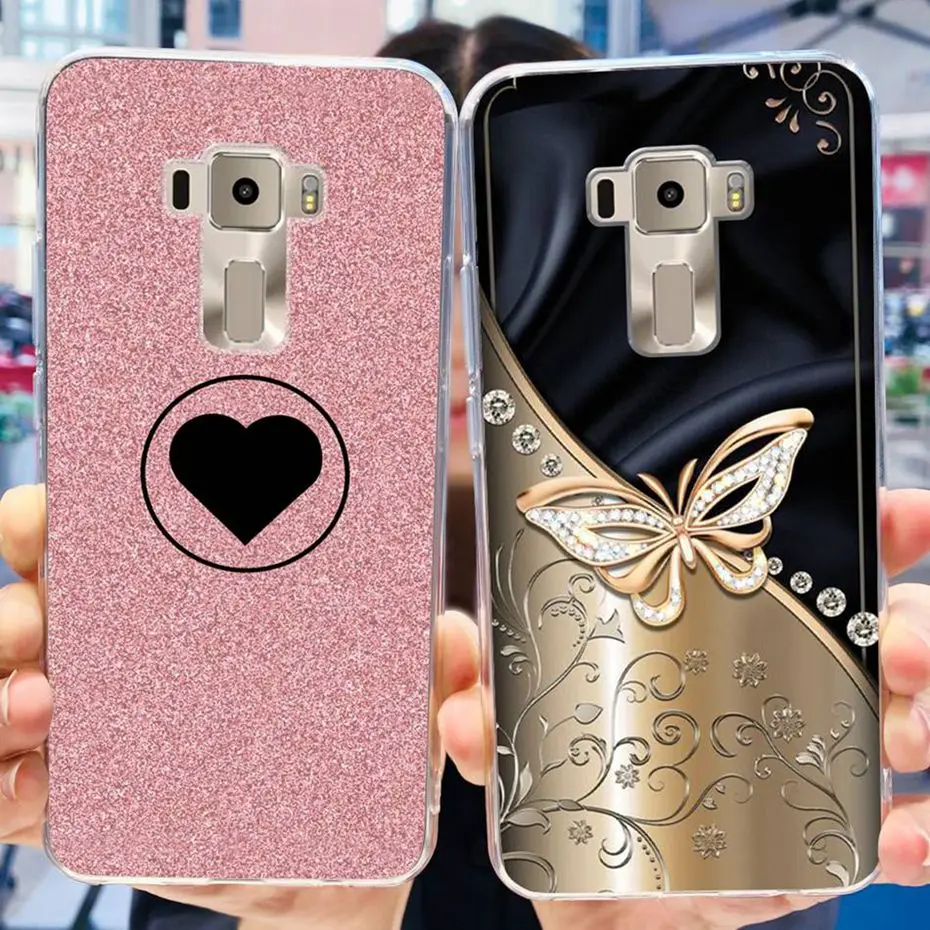 Case For Asus ZenFone 3 ZE520KL ZA520KL Cute Flower Cat Printed Soft Silicone TPU Phone Cases For Asus Z017D Z017DA Z017DB 5.2