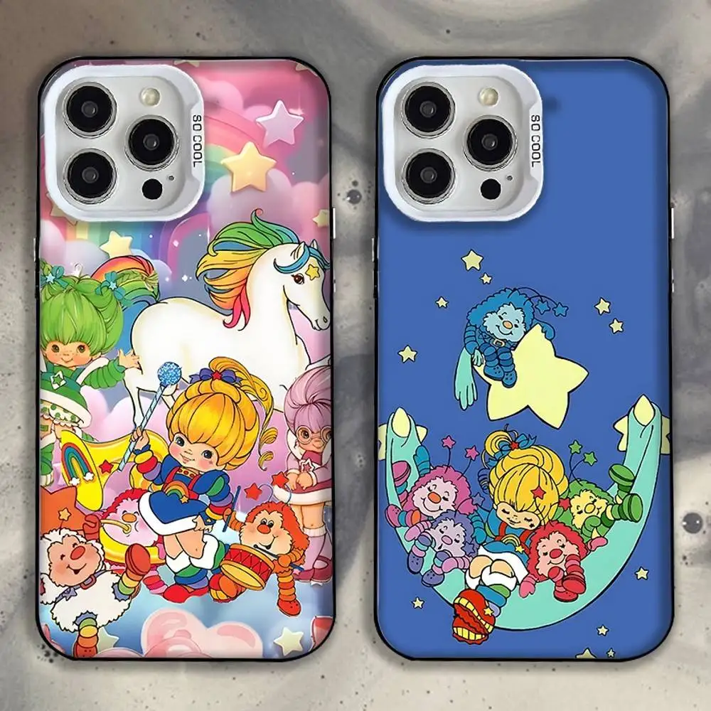 

Cute Rainbow B-BriteS Phone Case For iPhone 16,15,14,13,12,11,Mini,Pro,SE,MAX White Matte Shockproof Cover