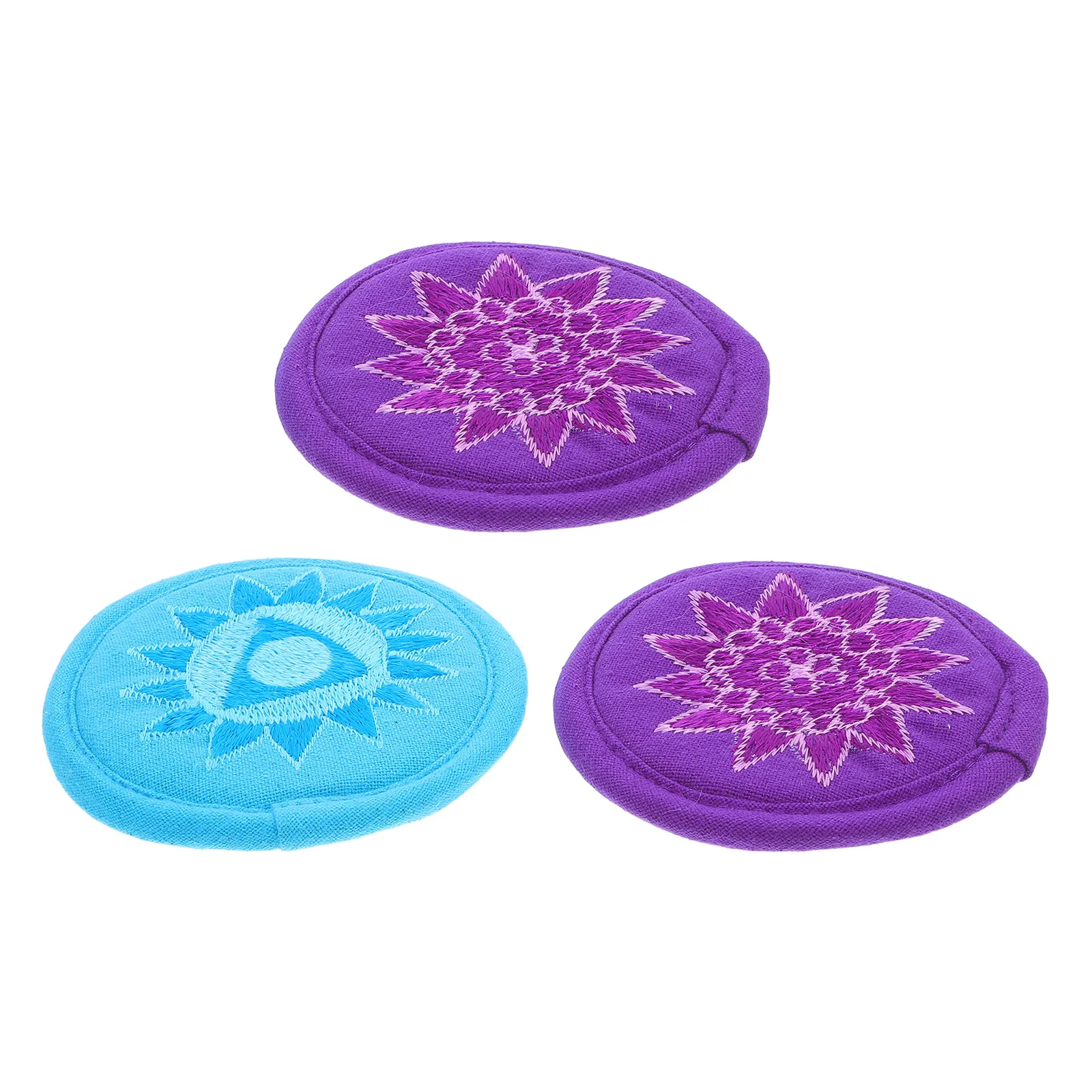

3pcs Cushion 10cm Singing Bowl Cushions Colorful Buddha Singing Pad Meditation Accessories Fabric Mat Tibetan Bowl Mat