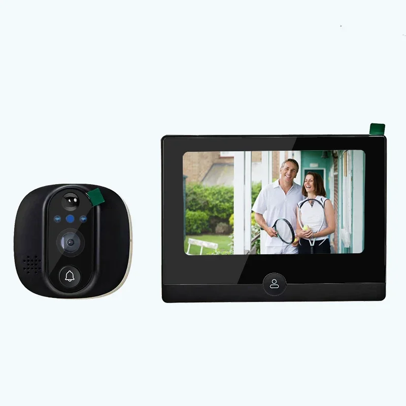 

W1 138° Wide Angle Tuya Smart Door Bell Night Vision Video Intercom WIFI Door Peephole Camera 4.3 Inch LCD Video Doorbell