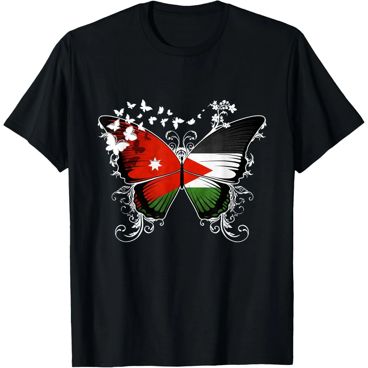 Jordan Flag T-Shirt Breathable Short Sleeve Round Neck Tee ﻿