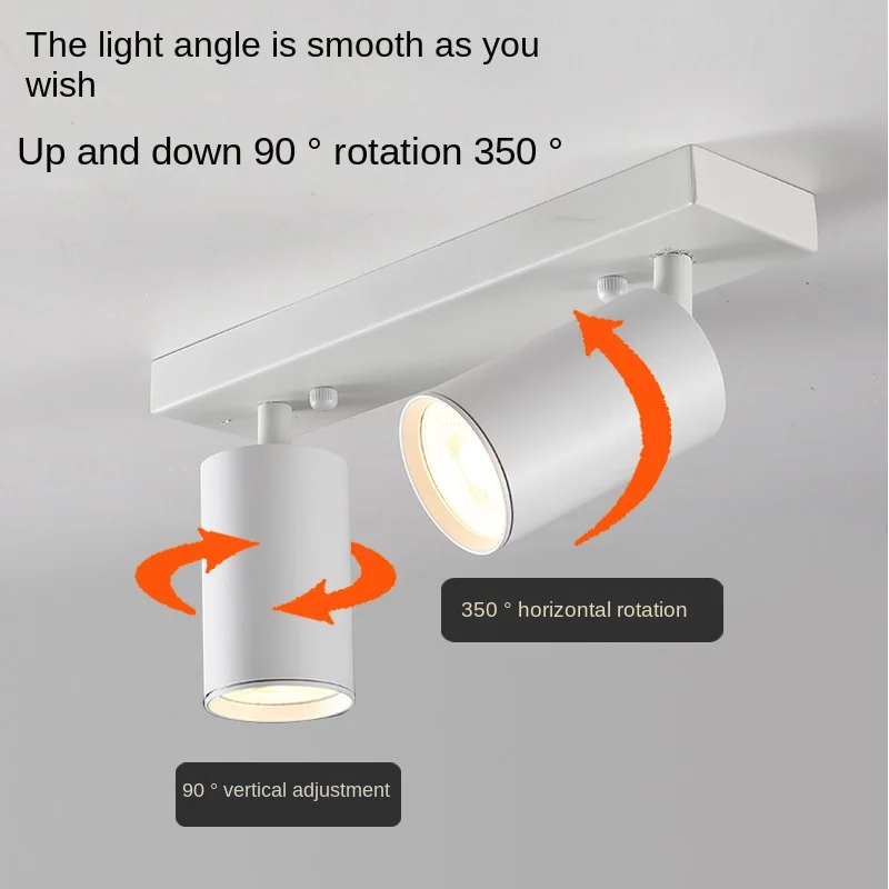 Led Track Light Fixture Interface Track Lighting Wall Lamp Rail Spot Lights Led Spotlight Clothing Shop Store Home 220V