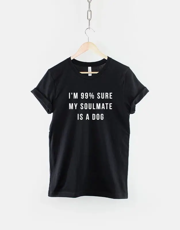 Dog T Shirt I Love My Lover I'M 99 Sure Soulmate Is A