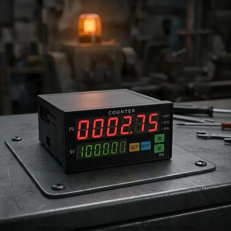 High Precision Tachometer 6 Position Panel Meter Revenue Per Mille Speed Frequency Display 90-260V AC DC