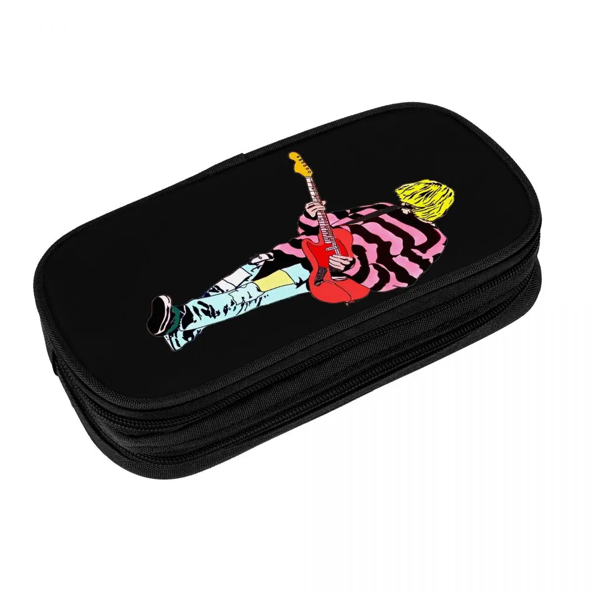 

Kurt Cobain Guitar Pencil Case Music Students Vintage Pencil Box Pattern School Pencil Cases Supplies Gift