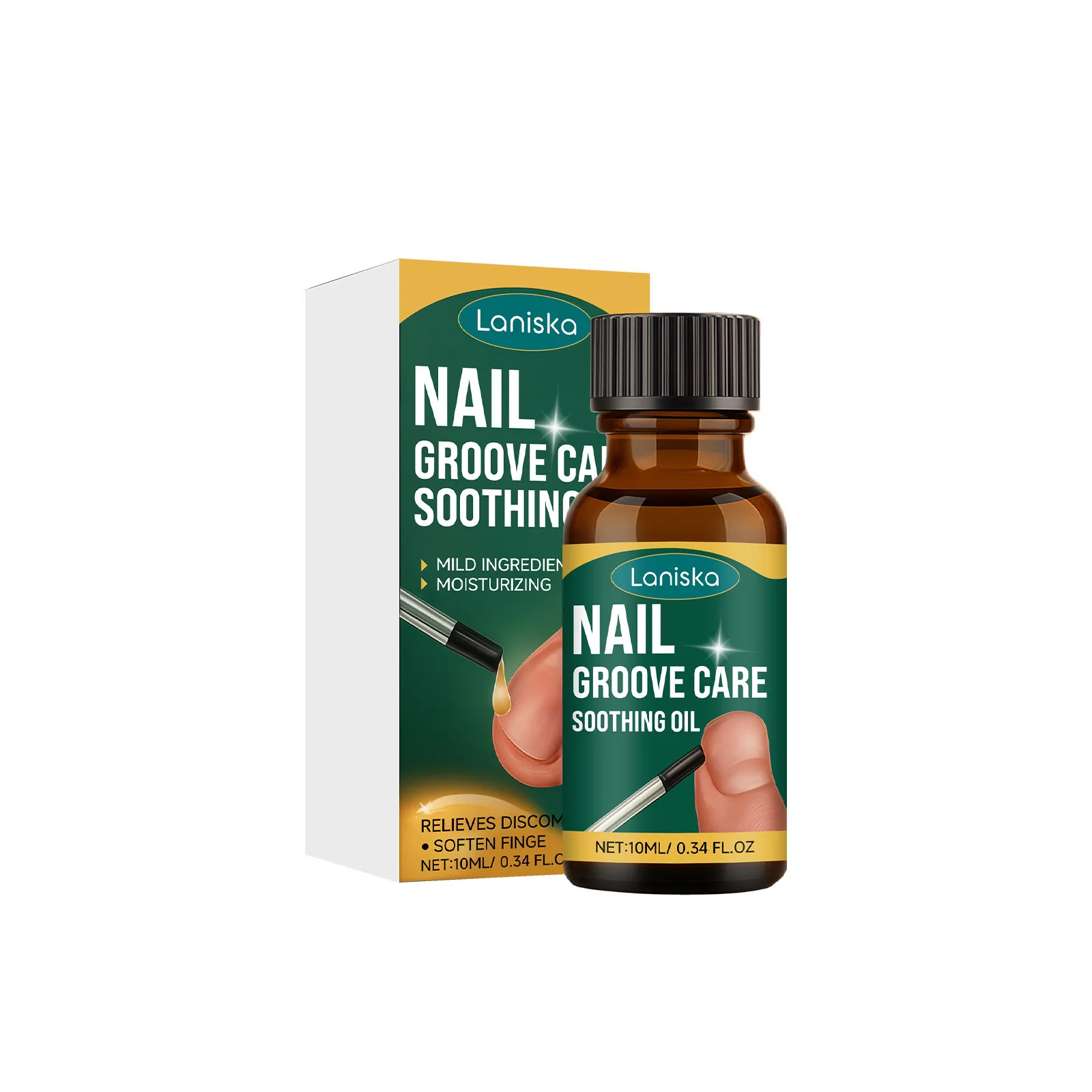 10ML Nail Groove Care Soothing Oil Nail Cuticle Nutrient Oil Nourishes Repairs Damaged Nails Moisturizing Strengthens Brightens