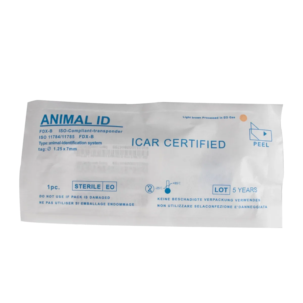 20 buah/Pak Pet EM4305 Microchip 134.2KHz FDX-B CIP ID hewan Microchip Syringe standar internasional