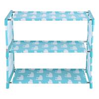 3-Tier Non-Woven Shoe Rack - Space-Saving Organizer Stand for Home & Dorm - Minimalist Storage Solution