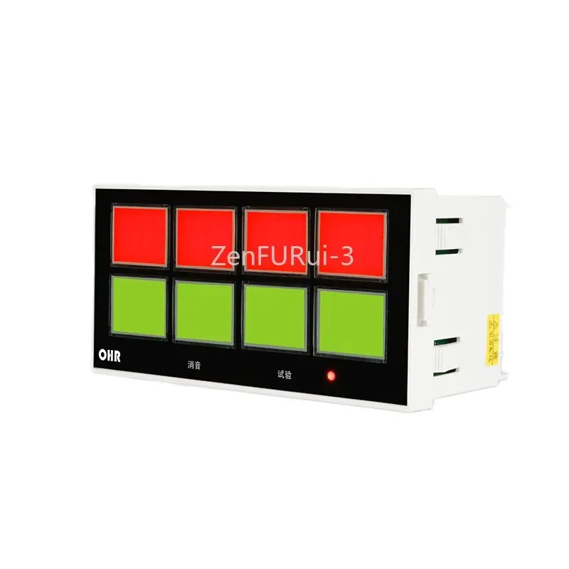 Eight-way flashing alarm industrial single-point sound and light buzzer alarm controller multi-function display instrument