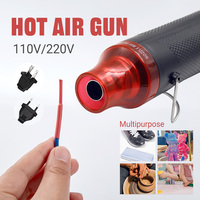 Household Multi-purpose Heat Gun/Shrink Tube EU/US Plug Cable Maintenance DIY Heat Shrinkable Film Tool Small Baking Hot Air Gun