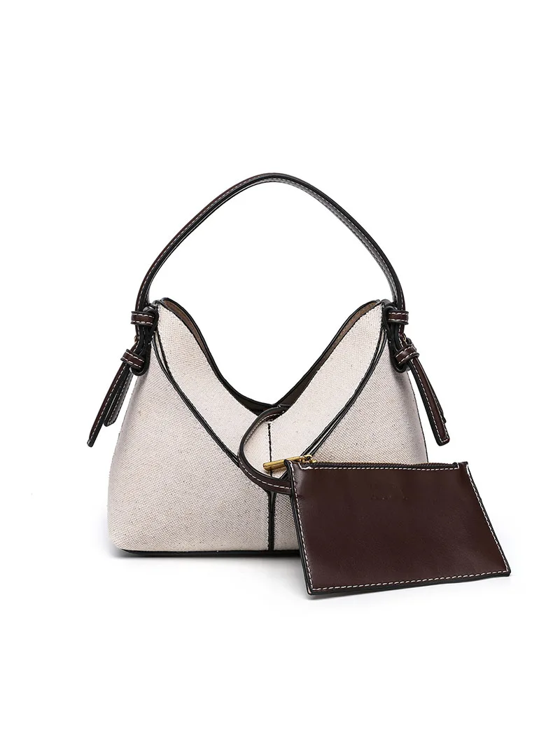 

Простые повседневные сумки в стиле ретро для женщин, модные универсальные сумки через плечо и через плечо из парусины из искусственной кожи