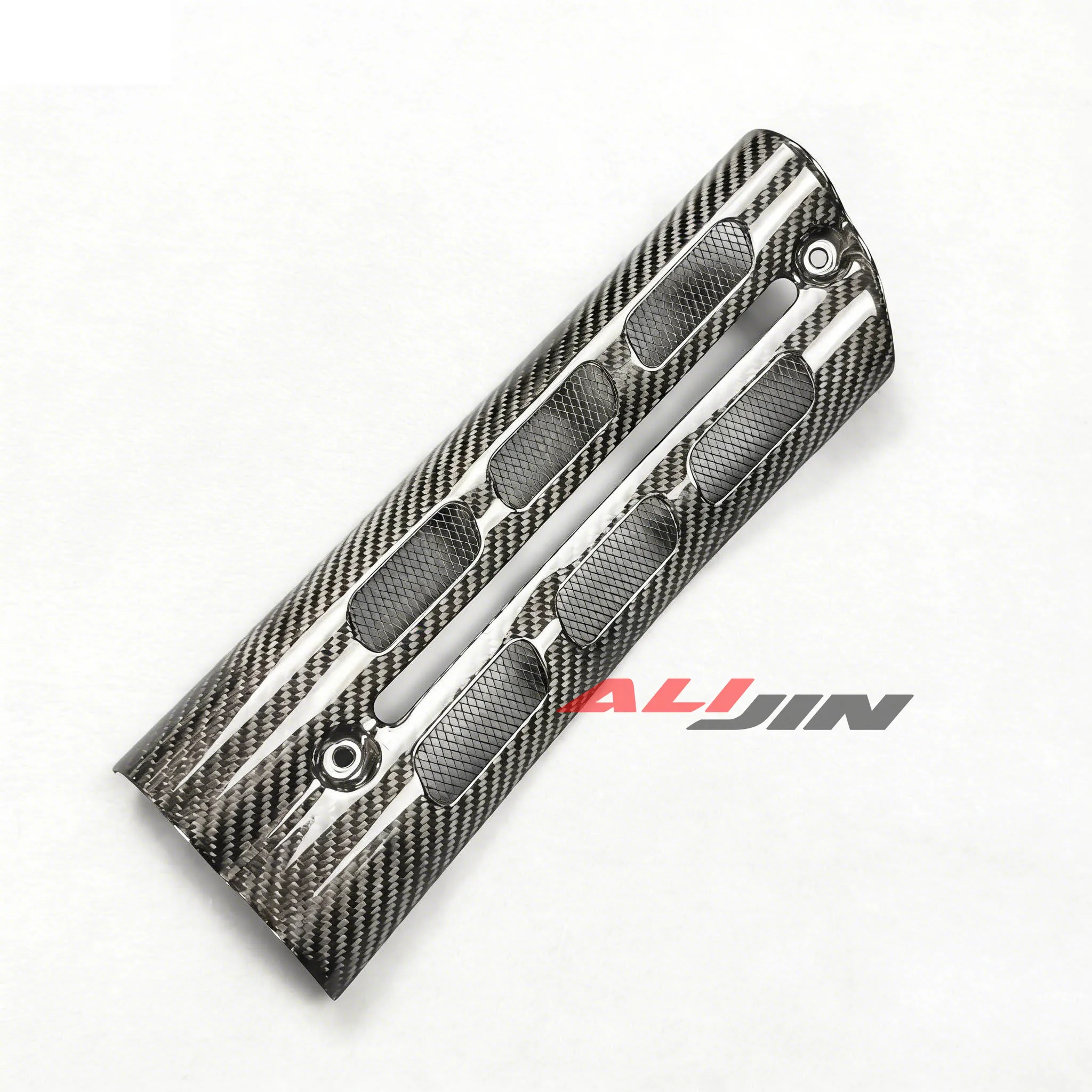 Motorcycle Dry Carbon Fiber Fairing Panel Cowling For Triumph Scrambler 1200 X XE XC Side Exhaust Pipe Anti Heat Guard Shield