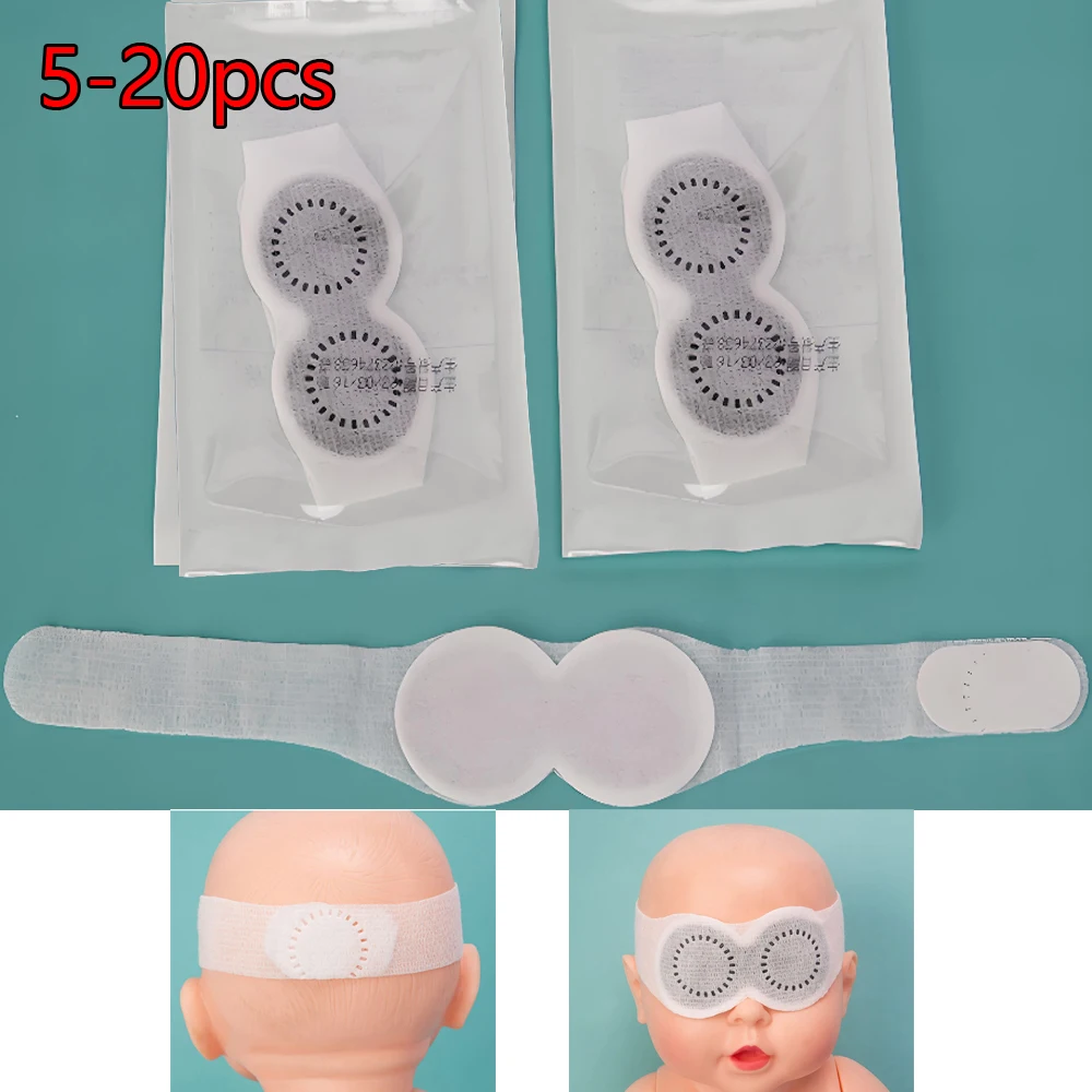 5/10PCS Newborn Phototherapy Protective Eye Mask Baby Anti-Blue Light Sunproof Eye Cover Blue Light Baby Shading Blindfold