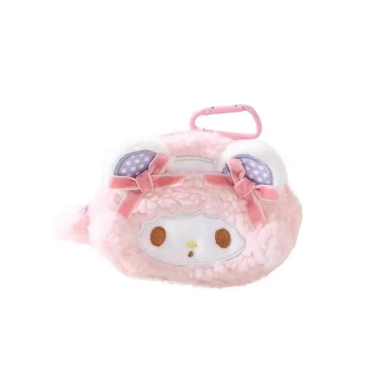 Sanrios My Melody Kawaii llavero de felpa Anime My sweet piano muñeco de peluche monedero bolso de estudiante colgante llavero regalos para niñas