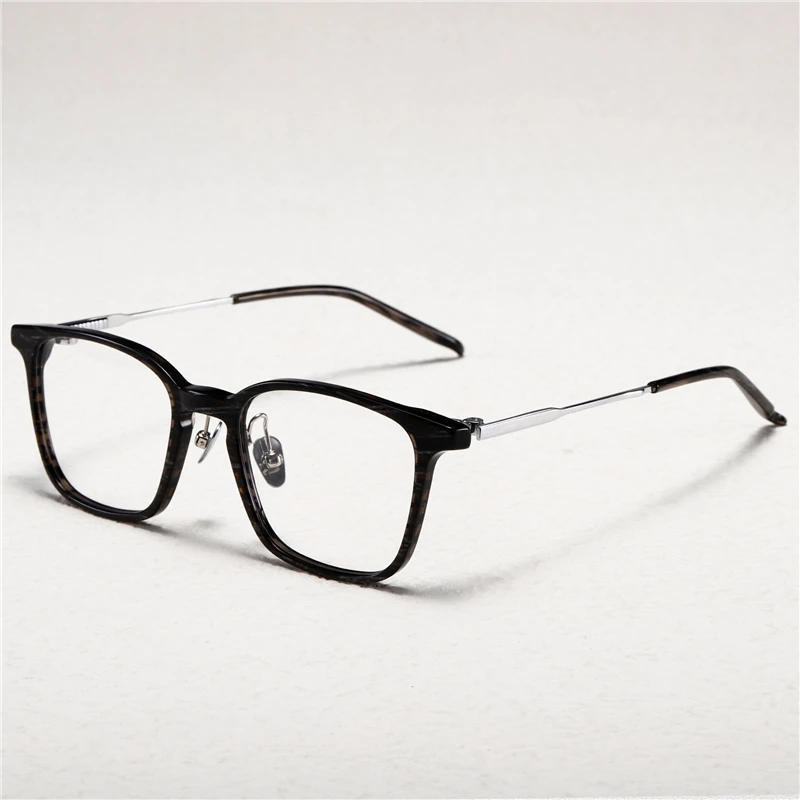 

Optical Eyeglasses For Men Women Retro Designer 116 Fashion Golf Square Titanium Fiberglass Frames European and American Style