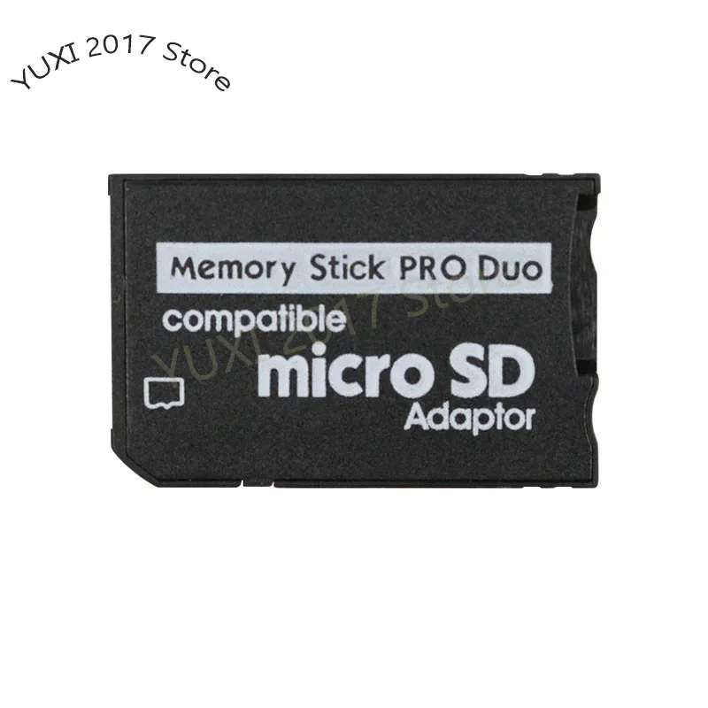 1 قطعة قارئ بطاقات فتحة واحدة ومزدوجة جديد مايكرو SD SDHC TF إلى MS الذاكرة عصا برو الثنائي قارئ لمحول بطاقة PSP #3