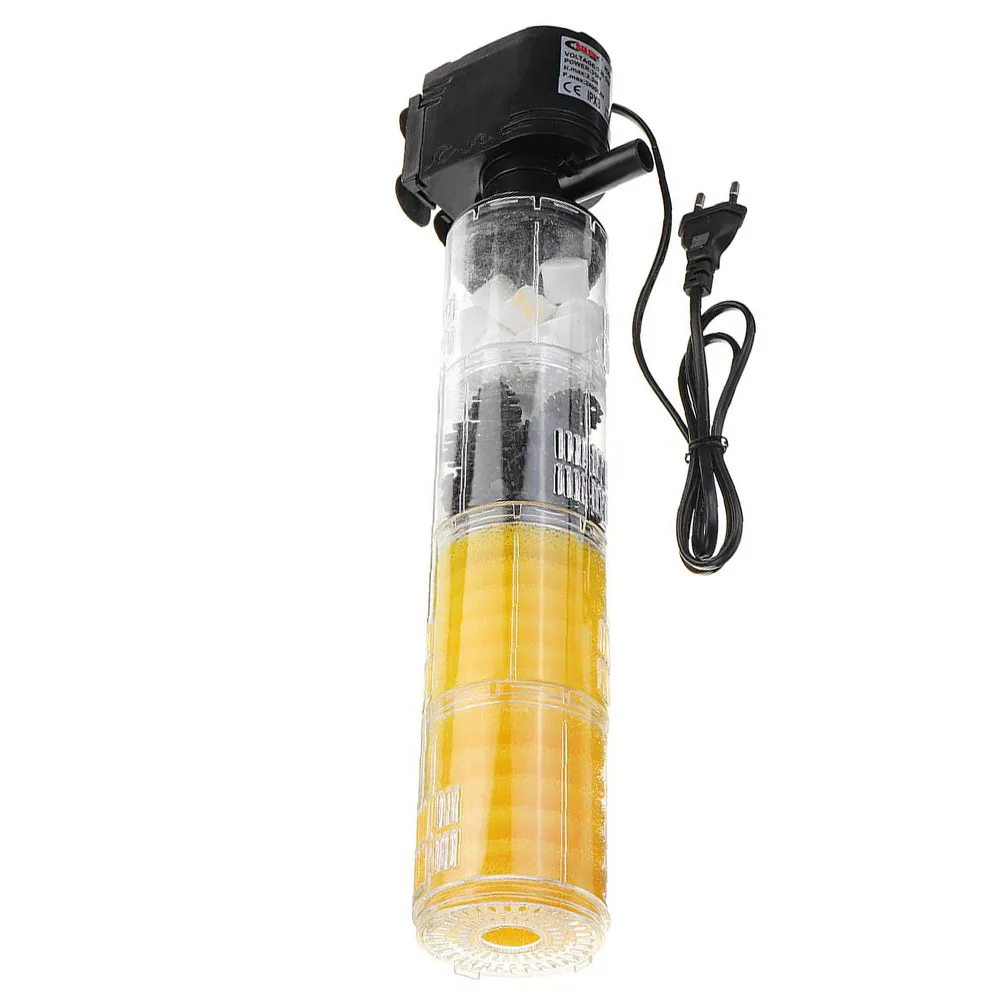 

Fish Tank Filter Submersible Pump 3 In 1 Internal Bio Filter For Freshwater Marine Aquarium Corner Filters Eu Plug
