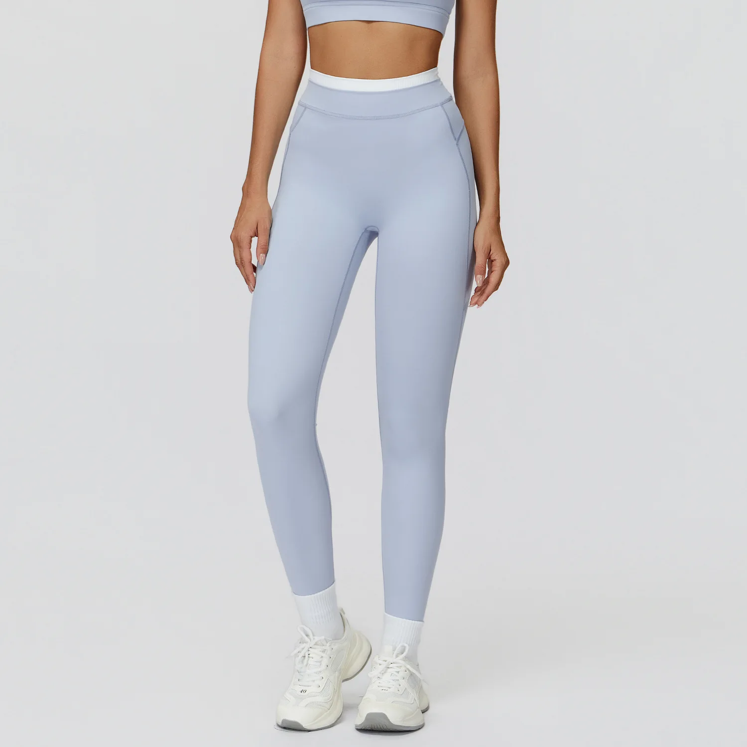Fitness Sports Leggings High Waist Elastic Solid Yoga Leggings Women Gym Workout Trousers Female Quick Dry Push Up Slim Pants