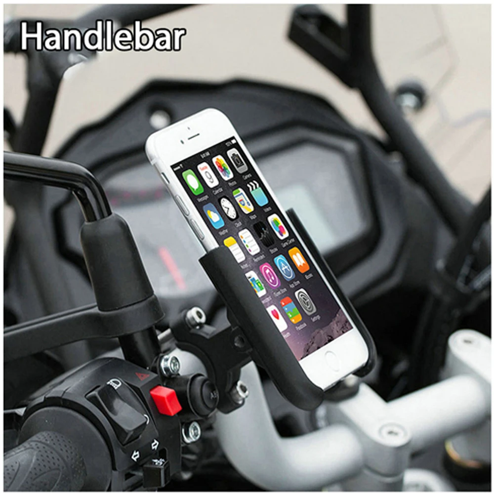 For Trident 660 Tiger 800 900 GT speed 400 triple 1050 R 675 Scrambler NX400 Aluminum Handlebar Mirror Mobile Phone Holder Stand