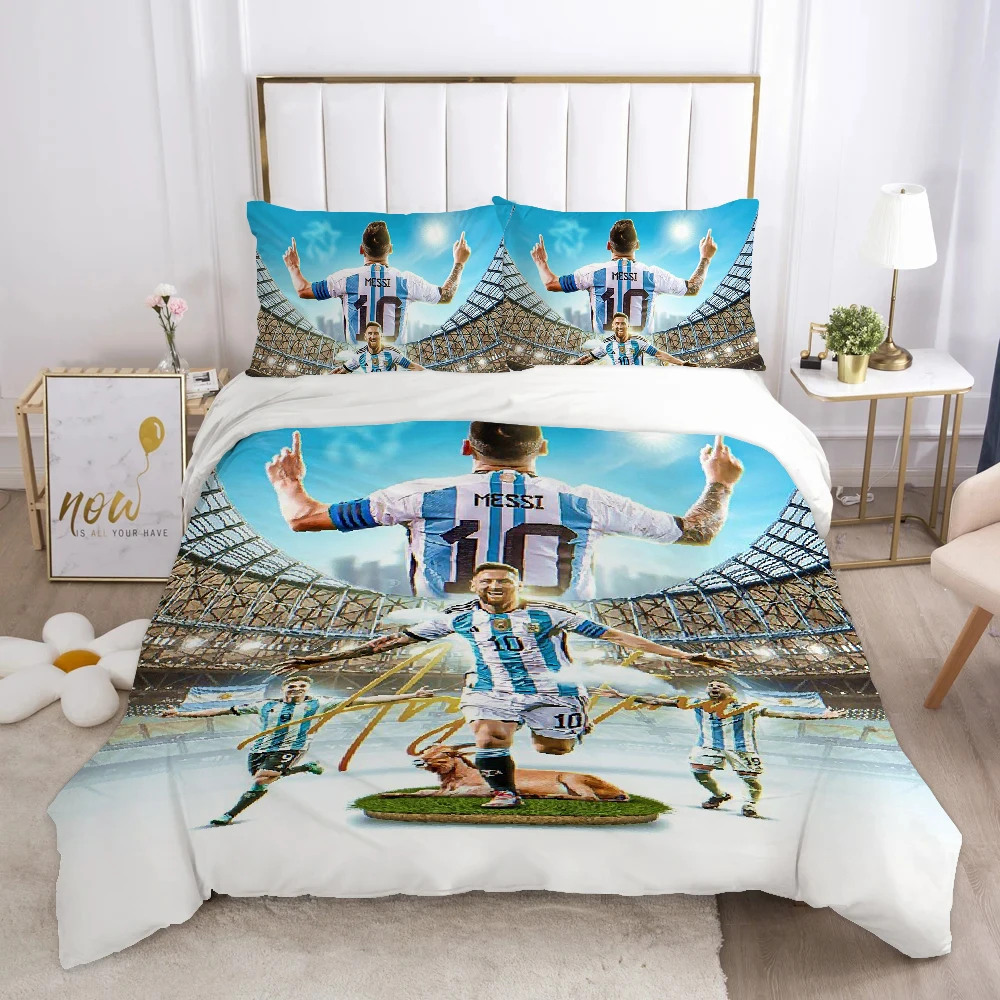 Leo Cover Double Comforter Bedding Sets Bedding Set Duvet Cover Queen Comforter Sets Quilt Pillowcase Quilt M-messi  Cover Set