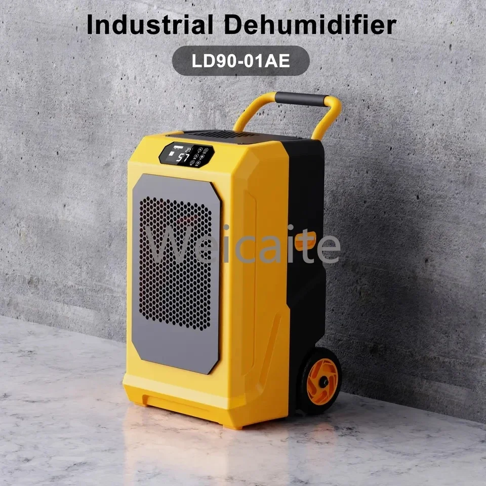 120L/D  R290  Refrigerant Industrial dehumidifier hand dehumidifier villa basement strong drainage dehumidifier