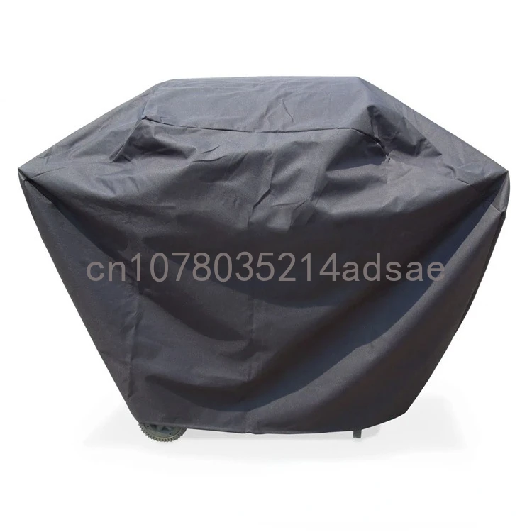 Spot BBQ Grill Black Oxford Cloth Waterproof Cover Rainproof Cover BBQ Grill, Waterproof Clothes Grill Windproof Cloth Cover