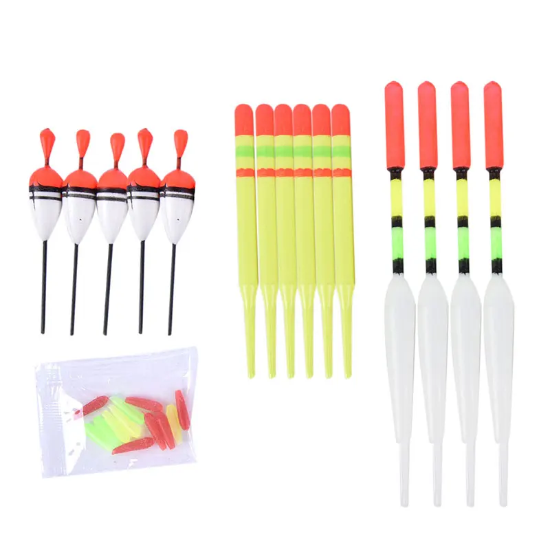 【F】15Pcs/Set Fishing Lure Floats Bobber Slip Drift Tube Indicator Accessories Sport