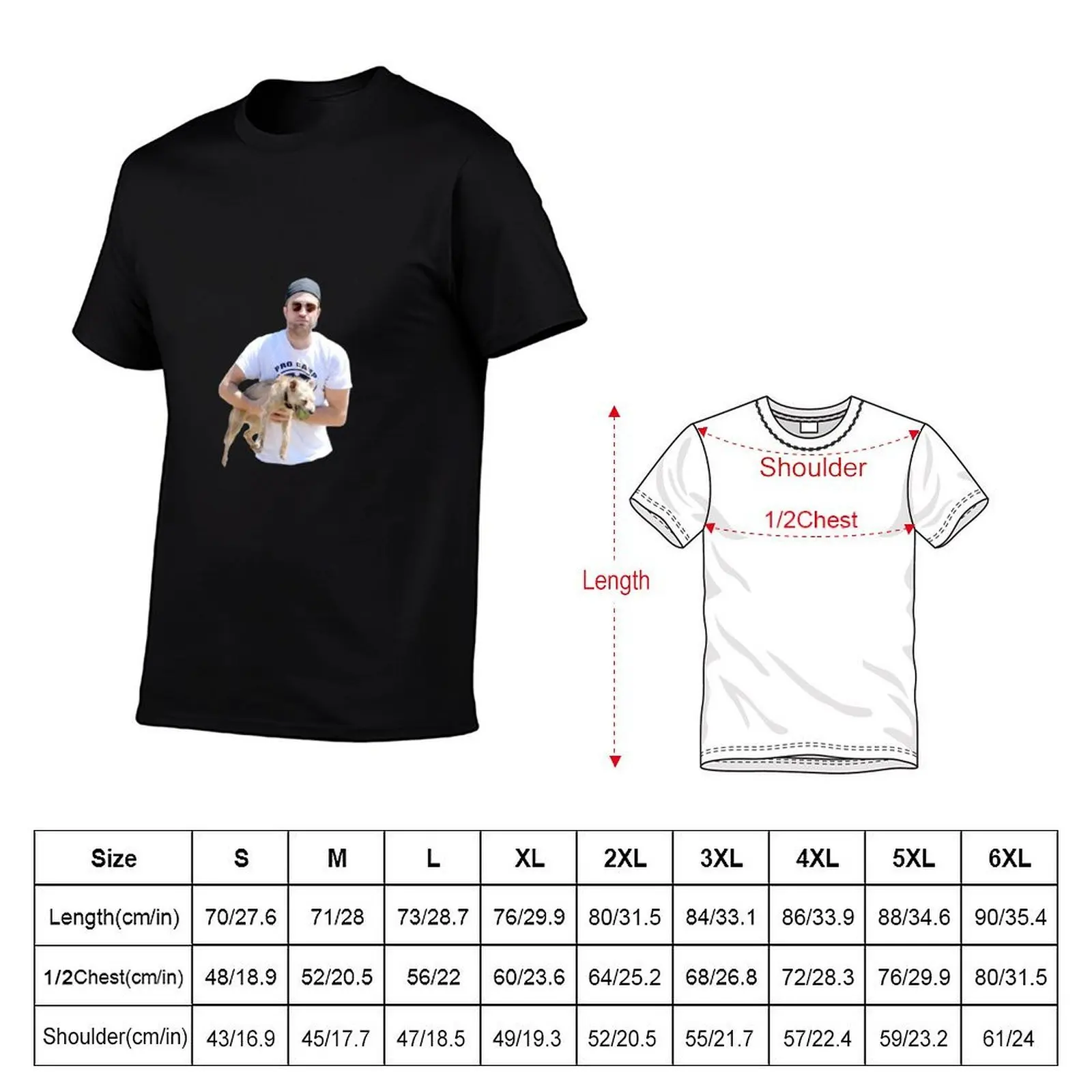 robert pattinson carrying his dog T-Shirt man t shirt luxury printed t shirts for man man t shirt summer T-shirt