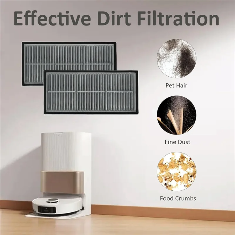 SANQ Hepa Filters For Dreame L10S Pro Ultra / X30 Ultra / X40 Ultra / L40 Ultra Robot Vacuum Cleaner Replacement Parts
