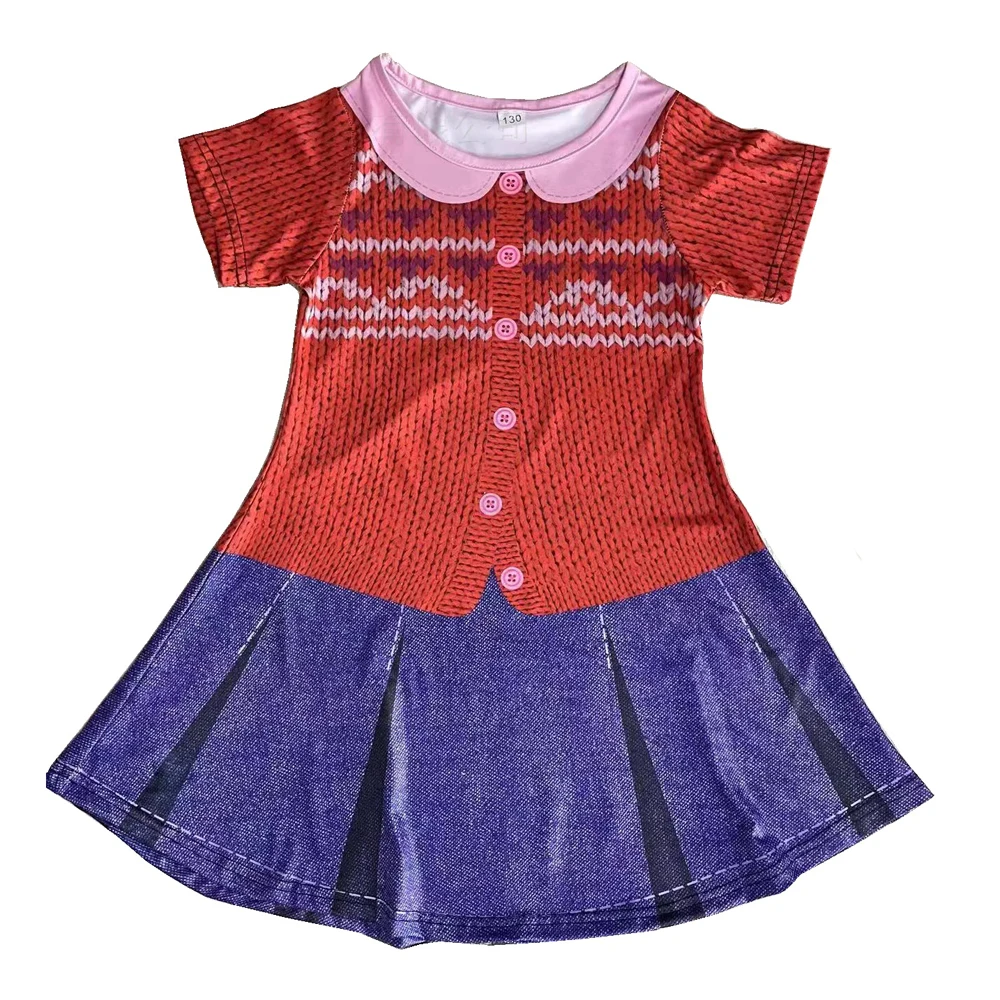 Turning Red Dress For Girls Princess Dress Meilin Lee Cosplay Mei Li Carnival Child Kids Birthday Party Halloween Costume