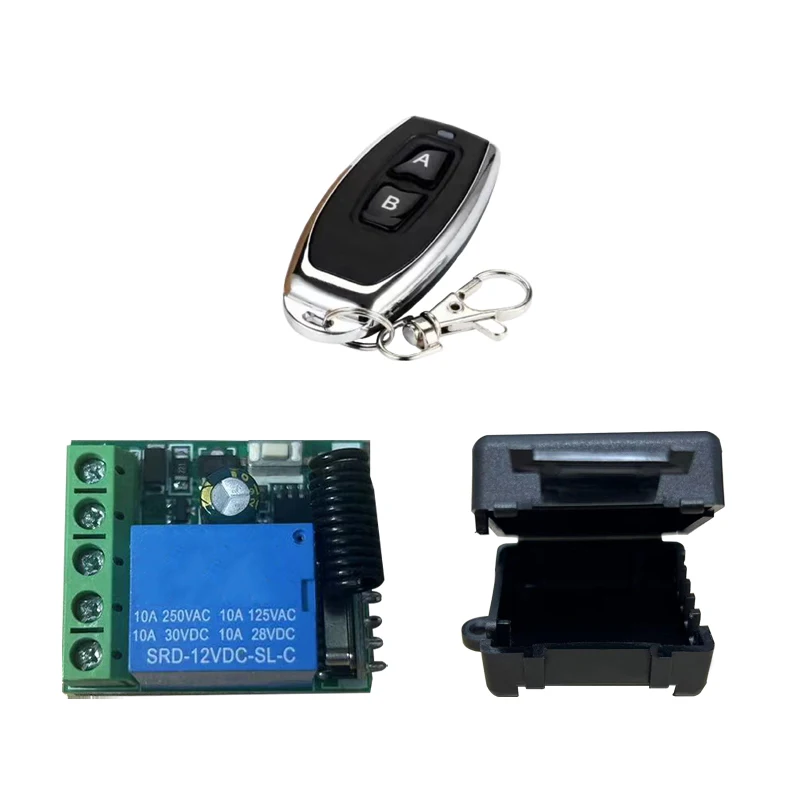 433Mhz Universal Wireless Remote Control Switch DC 12V 1CH Relay Receiver Module RF Transmitter 433 Mhz Remote Controls GERMA 43