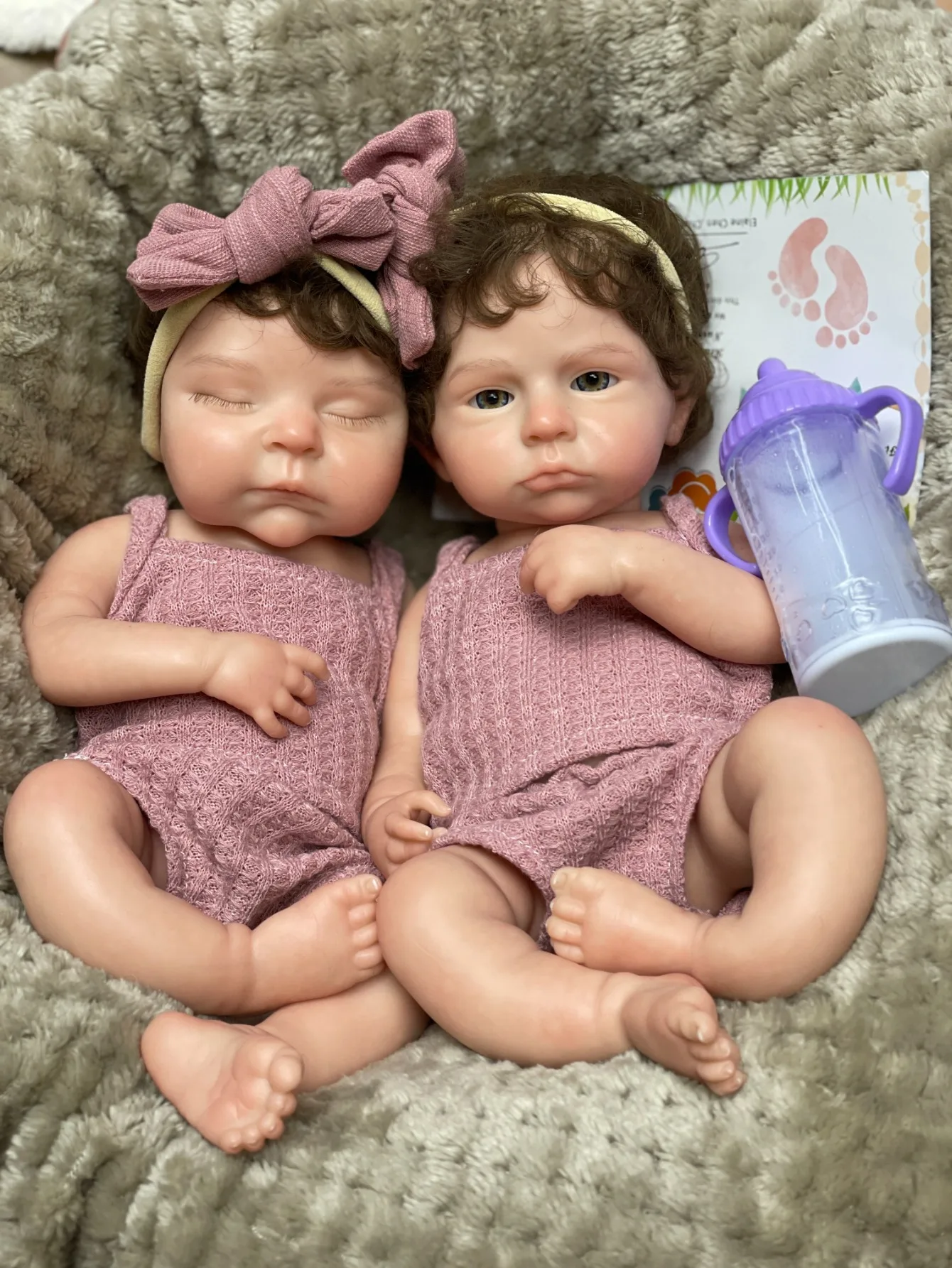 

13-дюймовая однотонная силиконовая кукла Bebe для новорожденных (персики или Кэмерон), мягкая ручная работа для новорожденных девочек Bebe с укорененными волосами