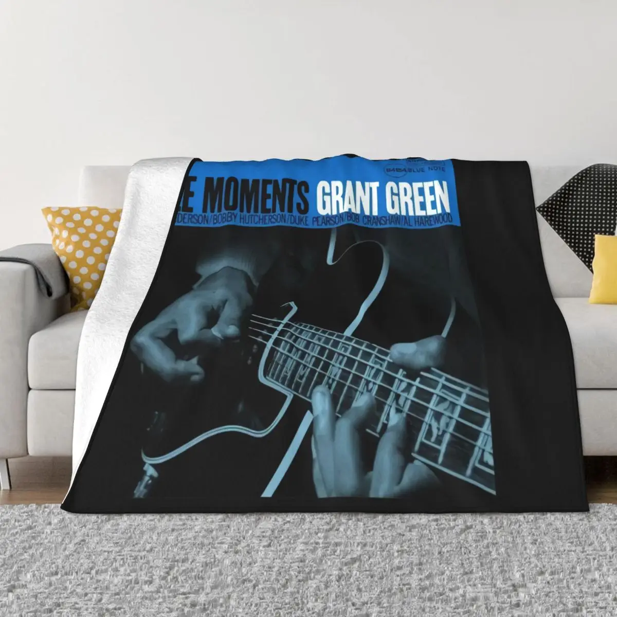 Grant Green Idle Moments Vinyl Cd Cover Small Medium Large Or Xl Streetwear Basic Throw Blanket