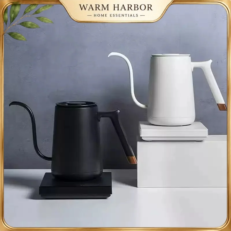 Timemore Fish Smart Electric Pour Over Kettle 600ml 220v Temperature Control Fine Spout Coffee Kettle For Pour Over Home Barista