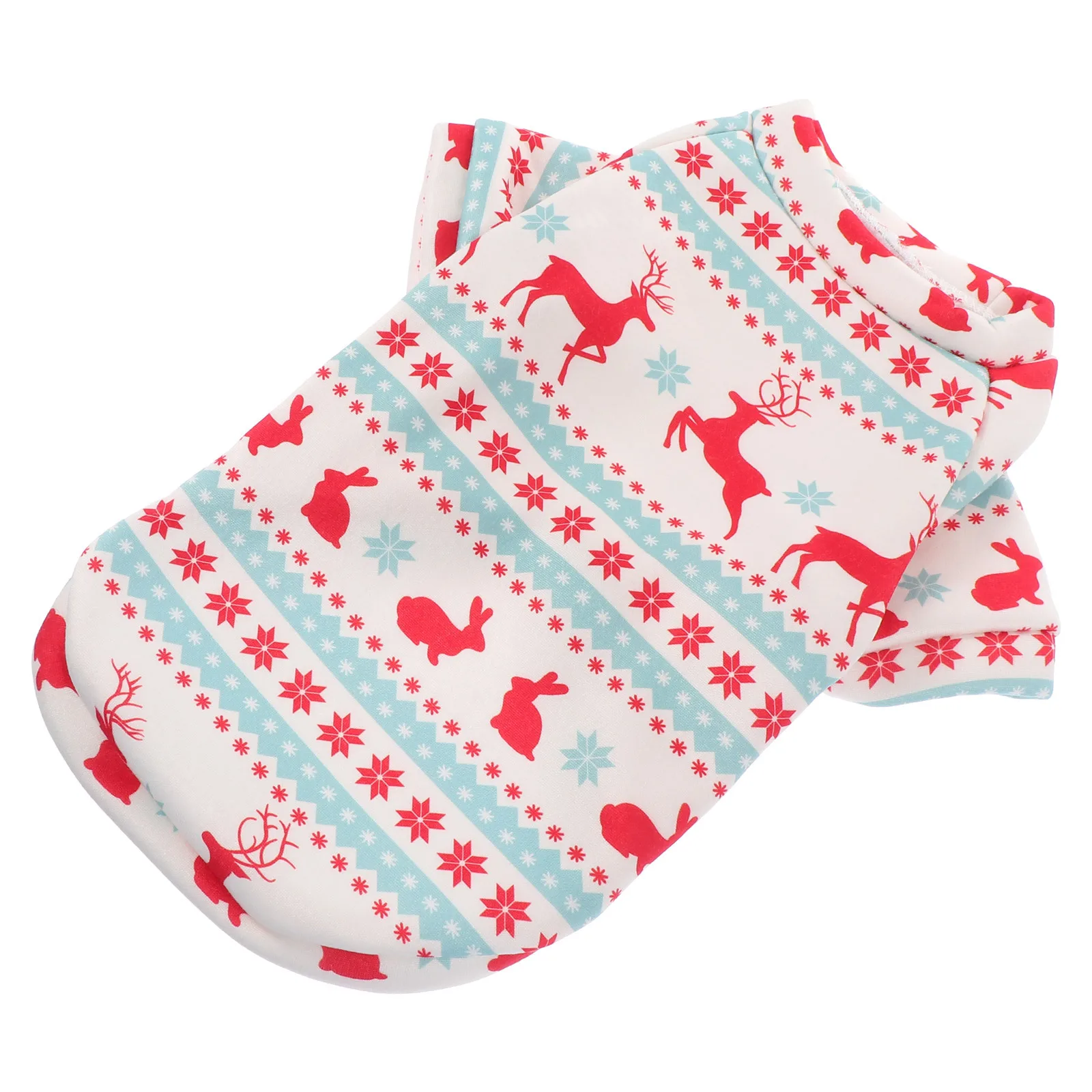 

Pet Supplies Christmas Costume Dog Clothes Elk Pattern Easy to Put on Comfortable for Small Pets Pet Christmas Costume