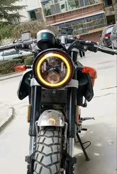 Focos de Faro de Ojos de Ángel para motocicleta, LED brillante auxiliar, accesorios de Reacondicionamiento para FB Mondial HPS 125