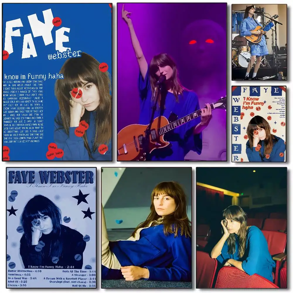 Faye Webster Hot Singer Faye Webster Poster HD arte parede pegajosa à prova d'água casa sala de estar quarto bar decoração estética