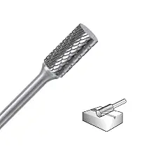 8 Stück/Set Durchmesser. 6/8/10/12 mm 1/4 Zoll (6 mm) Schaft Wolframkarbid-Frässtifte Bit Double Cut CNC-Gravur für Metall, Stahl, Aluminium – Detail 13