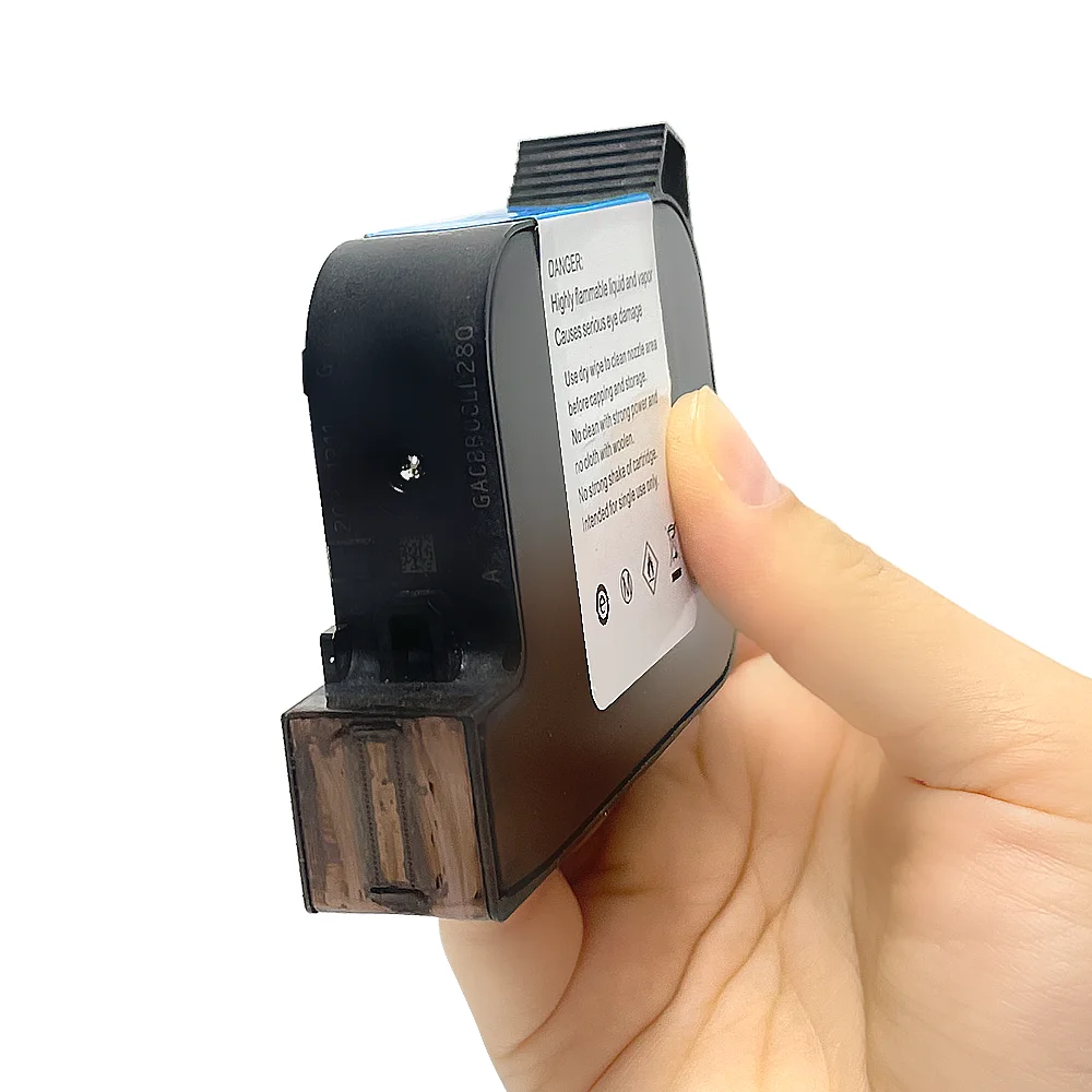 12.7mm Fast Dry Permanent Ink Cartridge Eco Solvent-Based 3s Quick-Drying Ink 42ml for For No Encrypted Handheld Inkjet Printers