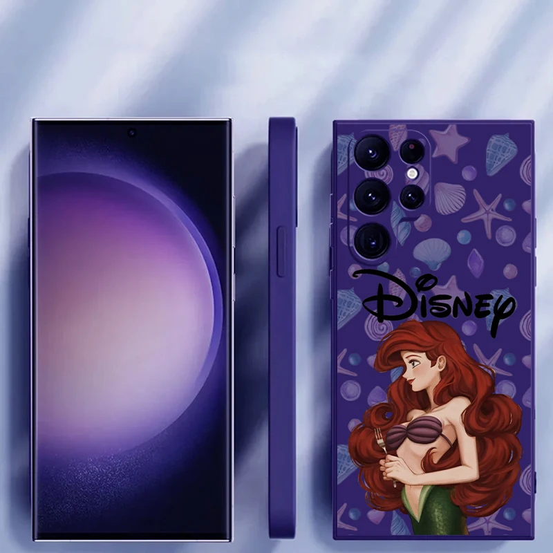 Disney Tangled Mermaid For Samsung Galaxy S24 S23 S22 S21 S20 Ultra S10 Plus S23 S21 S20 FE Phone Case Coque