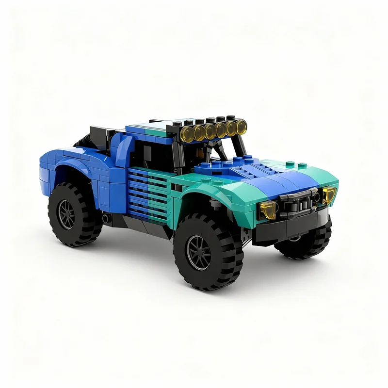 nouveau-516-piEces-moc-city-champions-super-car-falken-trophy-truck-modele-technologique-diy-blocs-de-construction-creatifs-presentoir-cadeau-d'anniversaire