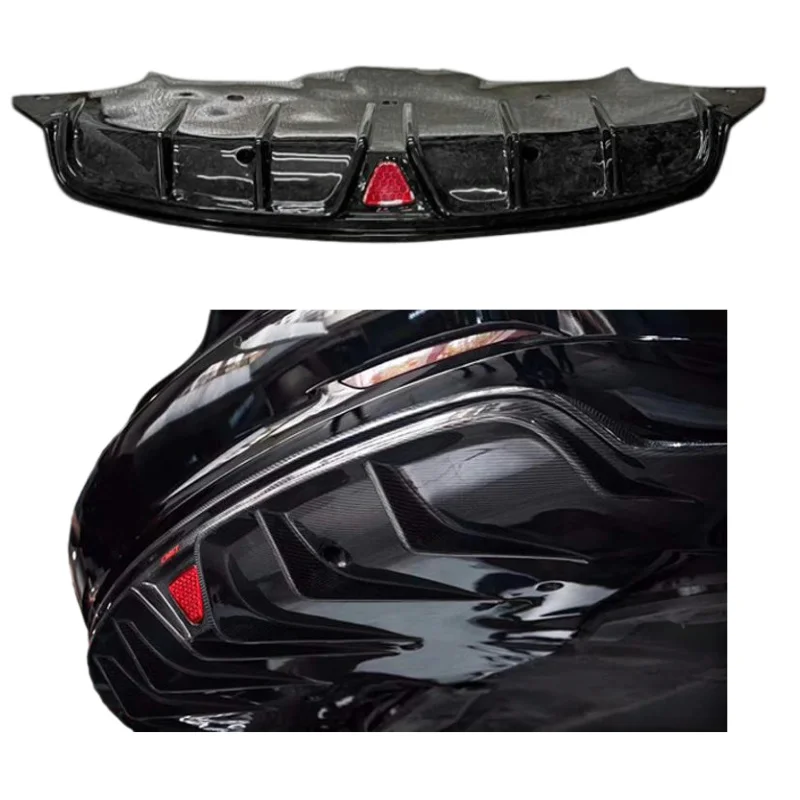 

High Quality C-Style Carbon Fiber Rear Lip Spoiler Teslal Model 3 2019 New High-Grade Bumper Towing Hitch Accessory Upgrade
