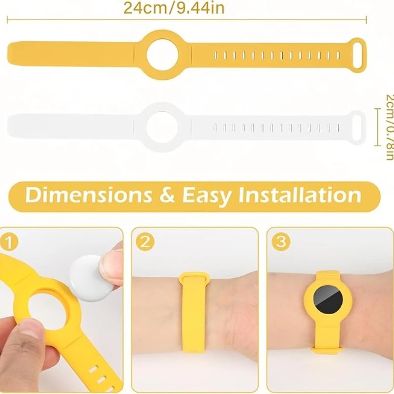 

For Apple AirTag Anti-Lost Case - Strap-On Silicone Protective Cover, Secure Lanyard & Snug Fit Design