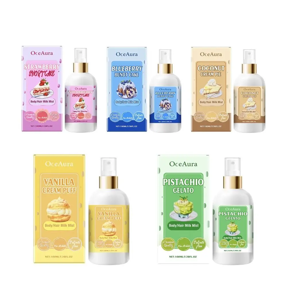 Névoa de leite corporal hidratante quente, creme corporal nutritivo e clareador, creme leve não gorduroso para corpo e cabelo