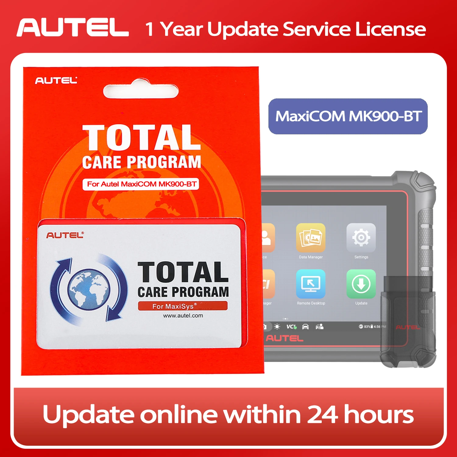 Autel MaxiCOM MaxiCOM MK900-BT One Year Software Update Service Autel Scanner Annual Subscription Software Upgrade