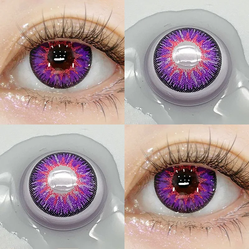 Genshin 1pair Anime Mavuika Cosplay Color Contact Lenses Halloween Contacts