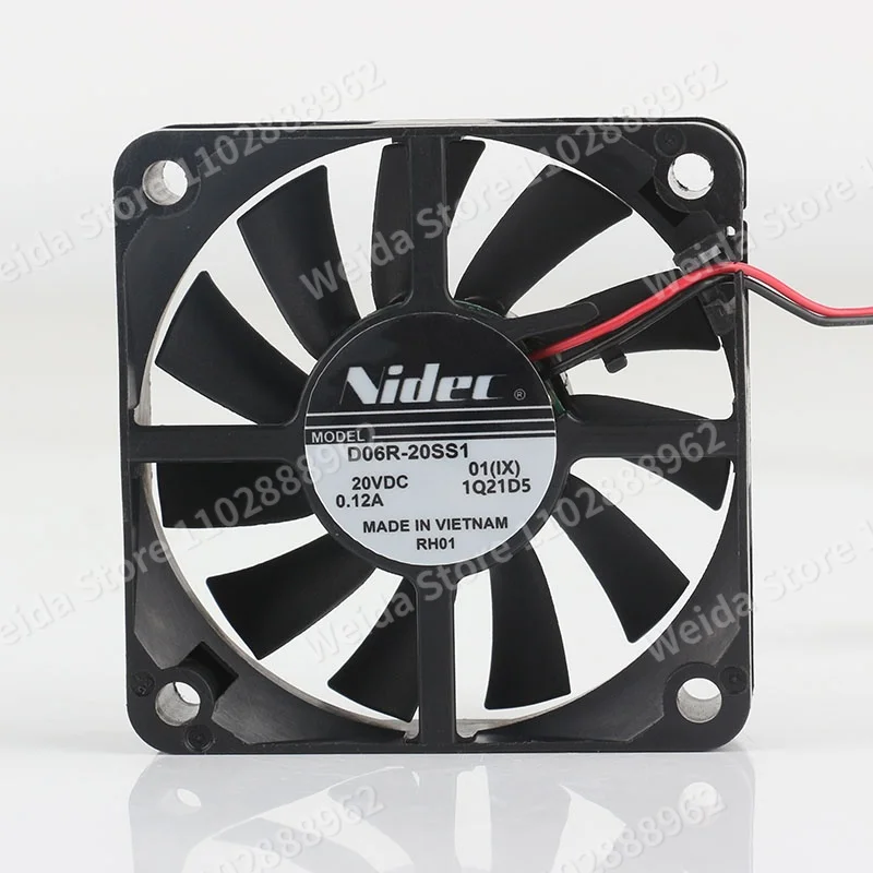 

New Original Nidec DC 20V 0.12A AC EC 6015 6CM Ultra-thin inverter Two-wire 60X60X15MM D06R-24SS1 01 Cooling fan