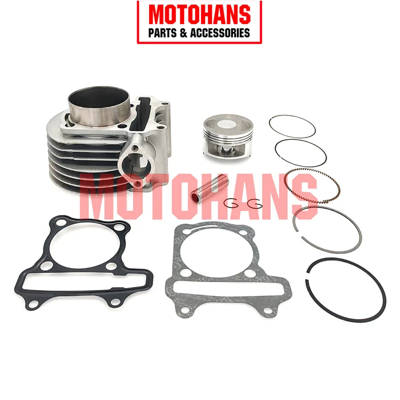 

BX24070071 GY6 170CC 61MM BIG BORE CYLINDER AND PISTON KIT 15MM PIN SCOOTER ENGINE PARTS FOR 157QMJ CHINESE SCOOTERS ATV