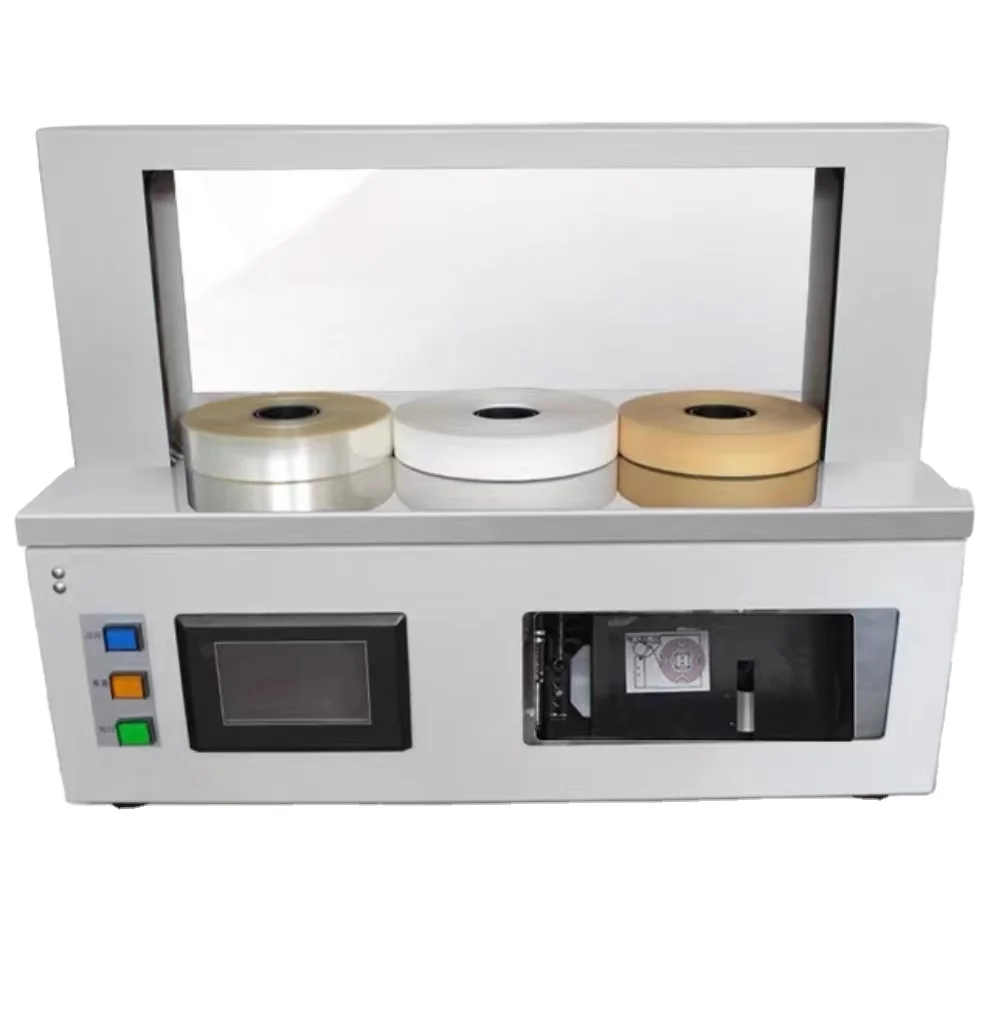 

film banding machine automatic paper tape vegetable strapping machine banknote money banding machine