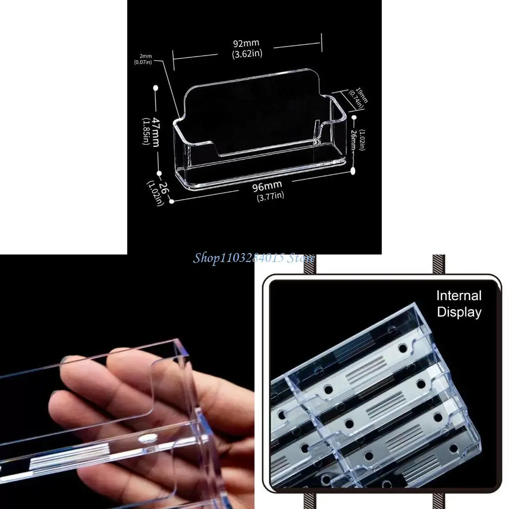 R6FF 2PECES DESK BUSINE CARTORE ORGANIZZATORI ACRYLICS CAGUE COMPAGINALI